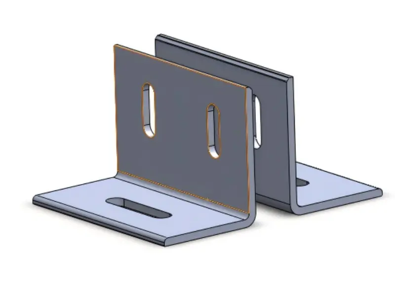 Двојна дупка челична соларна база