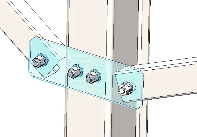 Connecting solar plate