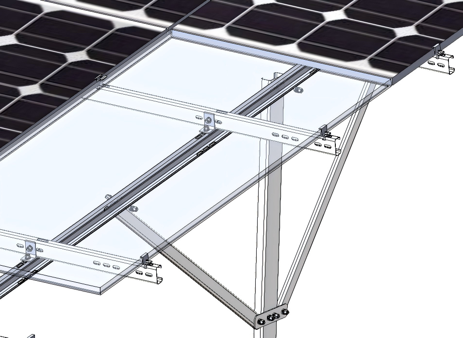 Connecting solar plate