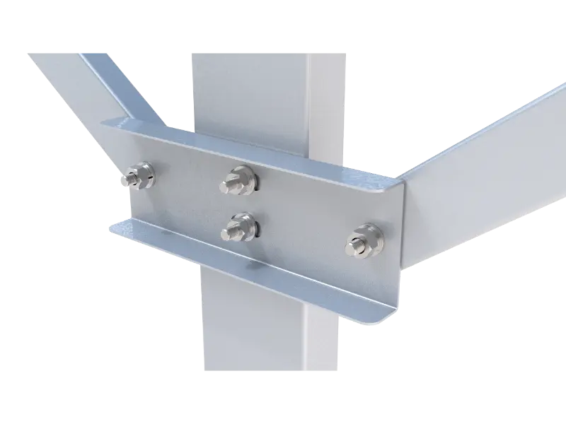 Solar mount connecting plate